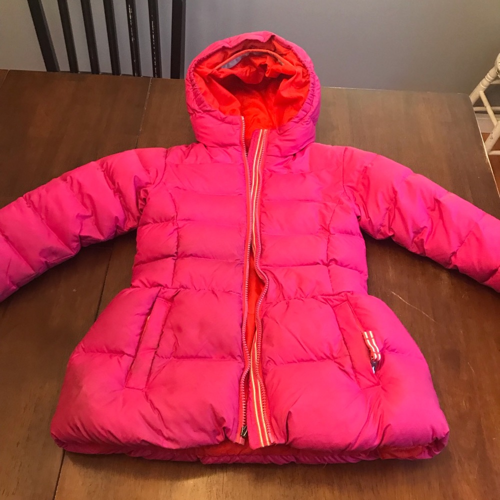 Lands End Girls Mid Weight Down parka.